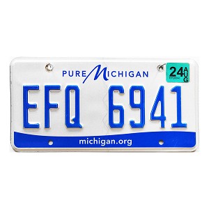 2024 Michigan License Plate #EFQ6941