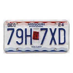 2024 Missouri Truck License Plate #79H7XD
