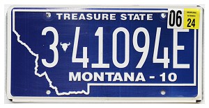 2024 Montana License Plate #341094E