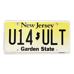 2024 New Jersey License Plate #U14ULT