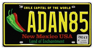 2024 New Mexico Chile License Plate #ADAN85