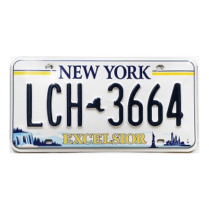 2024 New York License Plate #LCH3664