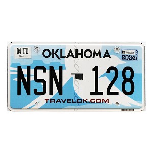 2024 Oklahoma License Plate #NSN128