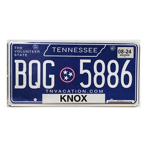 2024 Tennessee License Plate #BQG5886