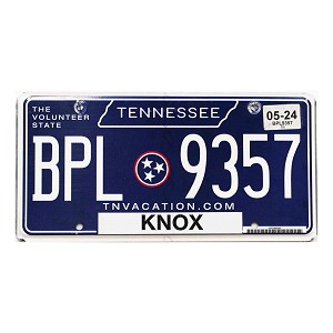 2024 Tennessee License Plate #BPL9357