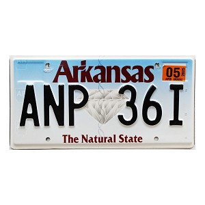 2025 Arkansas License Plate #ANP36I