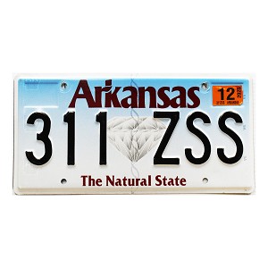 2025 Arkansas License Plate #311ZSS
