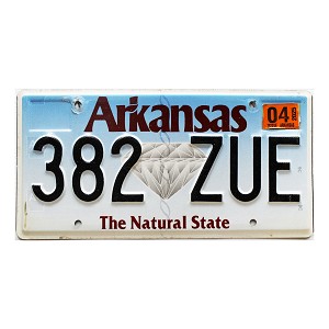 2025 Arkansas License Plate #382ZUE