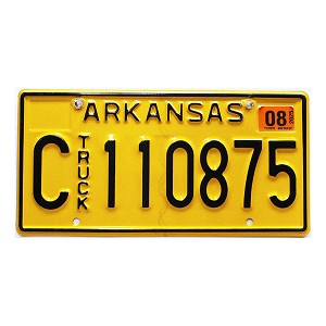 2025 Arkansas Truck License Plate #C110875
