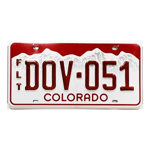 2025 Colorado Fleet License Plate #DOV051