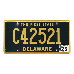 2025 Delaware C License Plate #42521