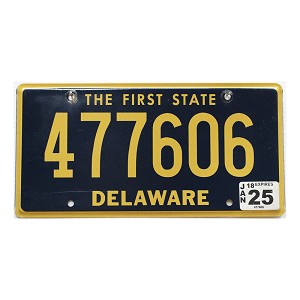 2025 Delaware License Plate #477606