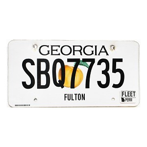 2025 Georgia Fleet License Plate #SBQ7735