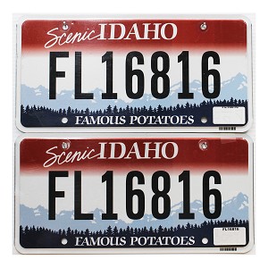 2025 Idaho Fleet License Plates Pair #16816