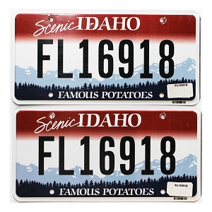 2025 Idaho Fleet License Plates Pair #16918