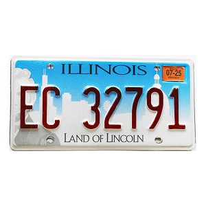 2025 Illinois License Plate #EC32791