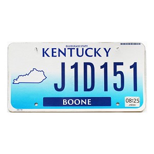2025 Kentucky License Plate #J1D151