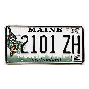 2025 Maine License Plate #2101ZH