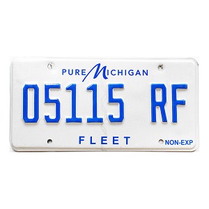2025 Michigan Fleet License Plate #05115RF
