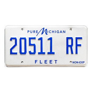 2025 Michigan Fleet License Plate #20511RF