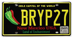2025 New Mexico Chile License Plate #BRYP27