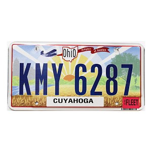 2025 Ohio Fleet License Plate #KMY6287