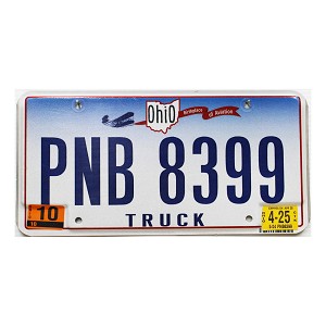2025 Ohio Truck License Plate #PNB8399