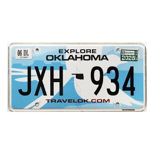 2025 Oklahoma License Plate #JXH934