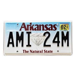 2026 Arkansas License Plate #AMI24M