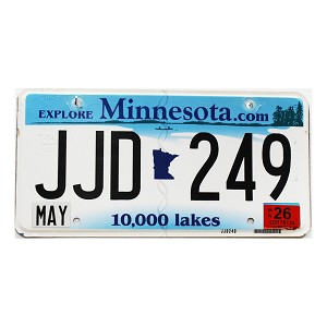 2026 Minnesota License Plate #JJD249