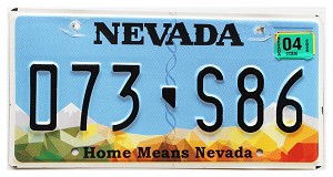 2026 Nevada License Plate #073S86