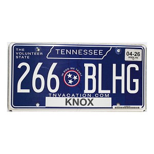 2026 Tennessee License Plate #266BLHG