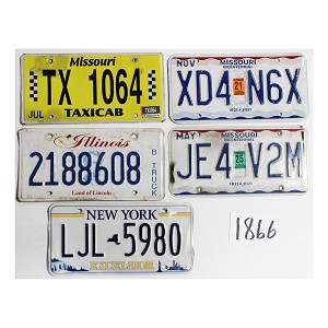 Bulk License Plates Lot #1866