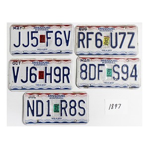Bulk License Plates Lot #1897
