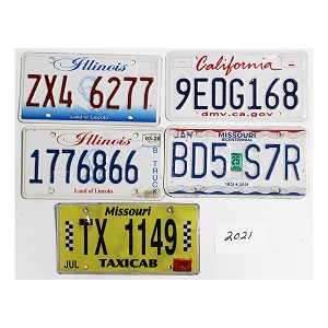 License Plates For Sale Lot #2021