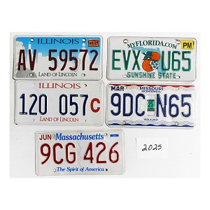 License Plates For Sale Lot #2025