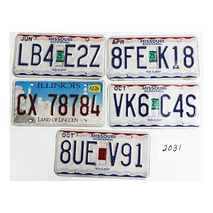 License Plates For Sale Lot #2031