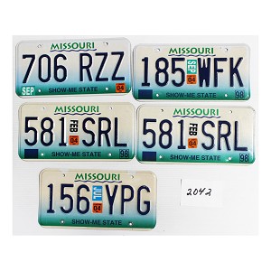 License Plates For Sale Lot #2042