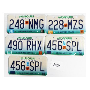 License Plates For Sale Lot #2051