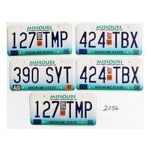 License Plates For Sale Lot #2056