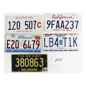 License Plates For Sale Lot #2061