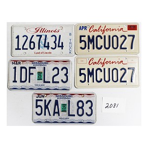 License Plates For Sale Lot #2081