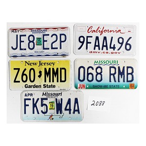 License Plates For Sale Lot #2088
