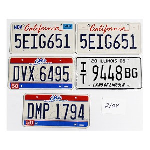 License Plates For Sale Lot #2104