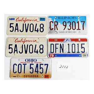 License Plates For Sale Lot #2112
