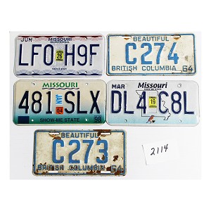 License Plates For Sale Bulk Lot #2114