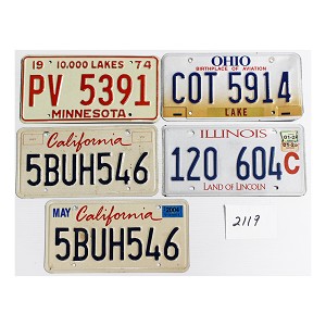 License Plates For Sale Bulk Lot #2119