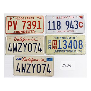 License Plates For Sale Bulk Lot #2125