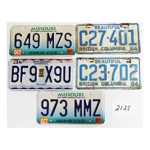 License Plates For Sale Bulk Lot #2128