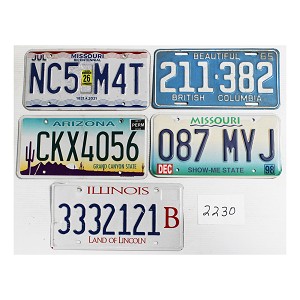 License Plates For Sale Bulk Lot #2230